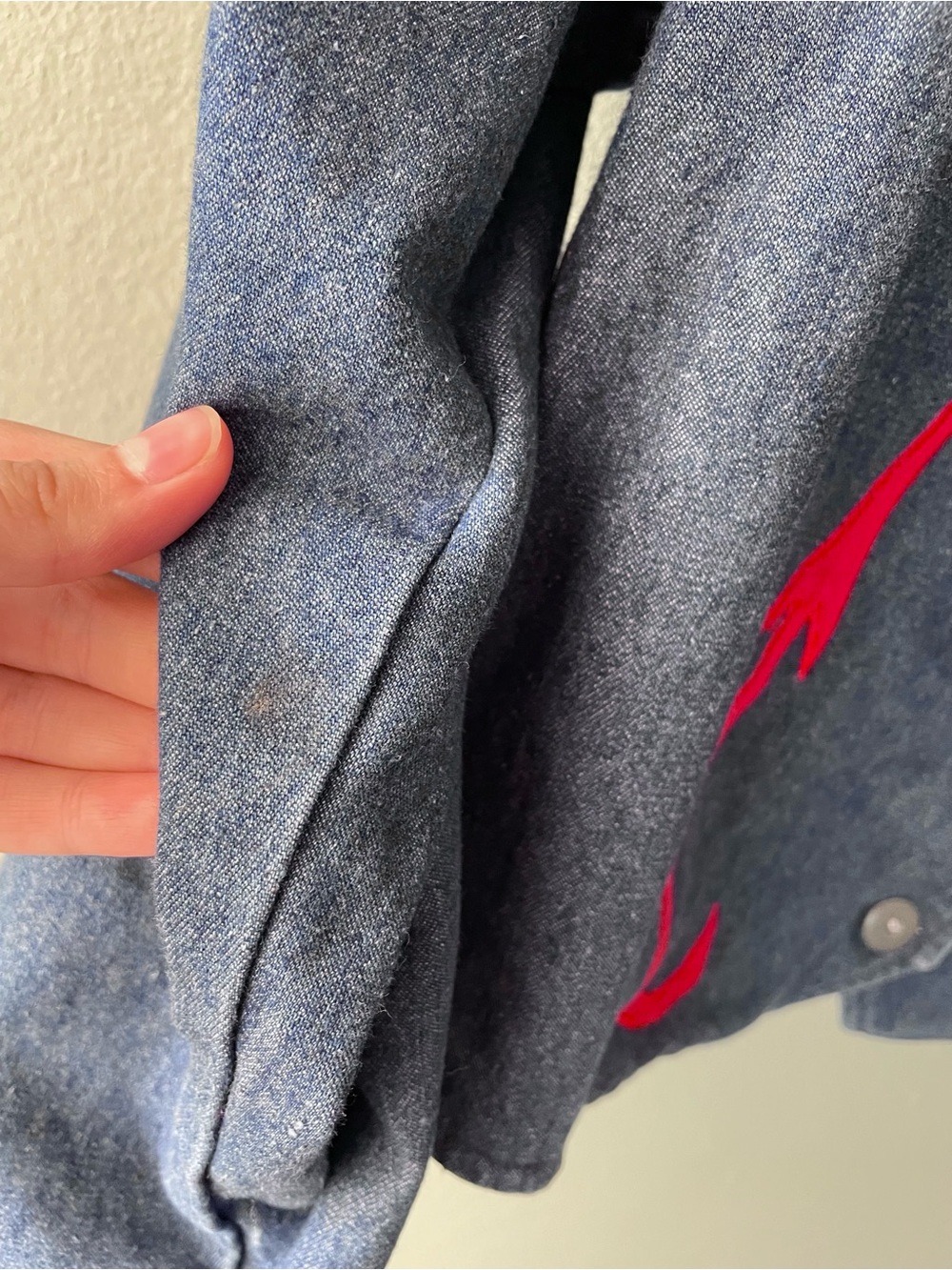 Sheplers | Vintage 80s Denim Western Blazer Jacket - Picture 8 of 9